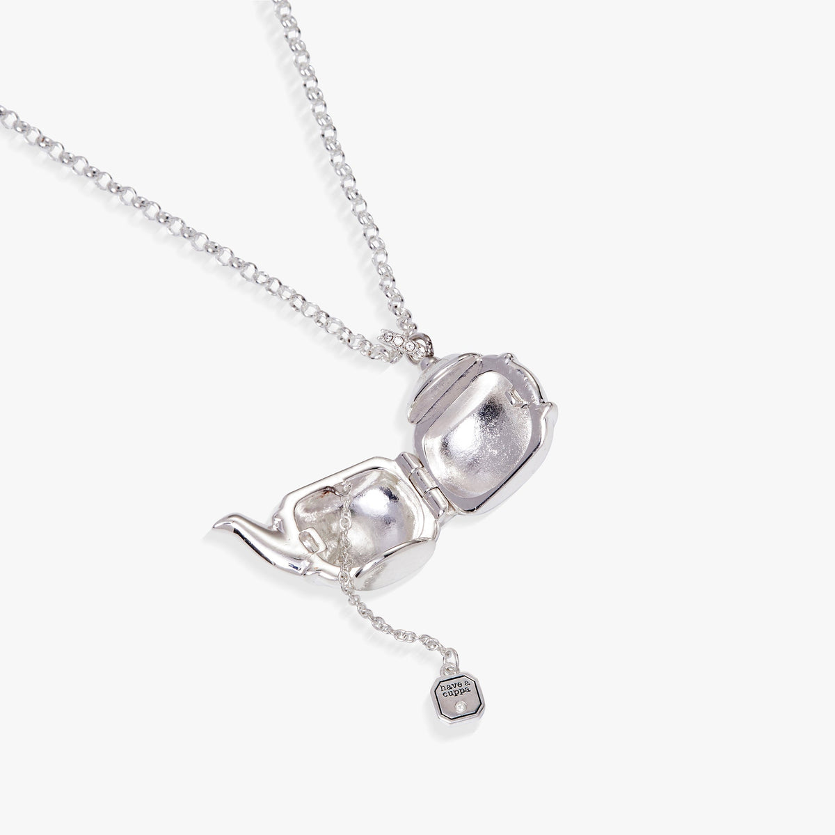 Floral Teapot Locket Pendant Necklace T-Shirts