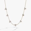 Triple Stone Crystal Inline Necklace T-Shirts