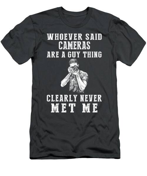 Unisex Camera Enthusiast Tee  Challenging Stereotypes With A Snap And A Smile T-Shirt