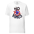 "No Kings" 100%Made USA White T-Shirts