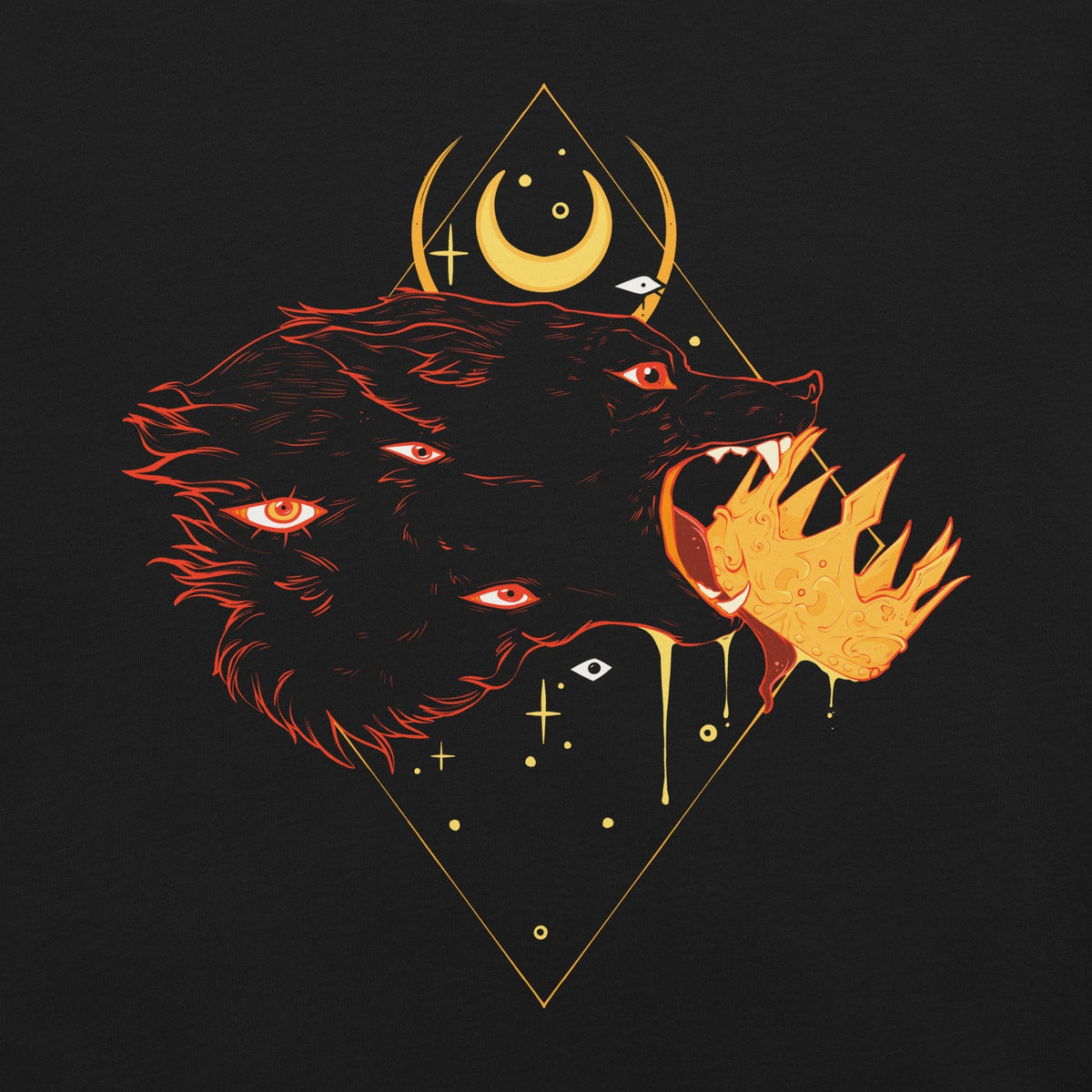 No Kings Wolf No Text T-Shirts