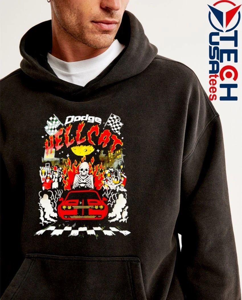 Dodge Hellcat skeleton shirt