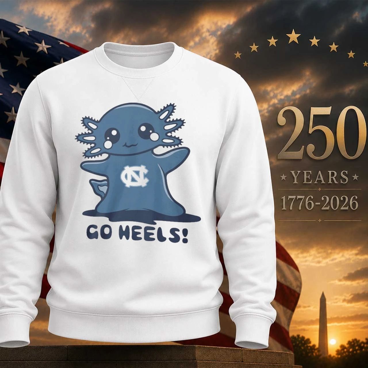 UNC Axolotl Go Heels Shirt