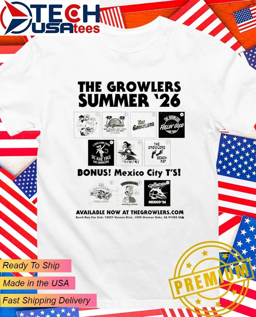 The Growlers Summer 2026 shirt