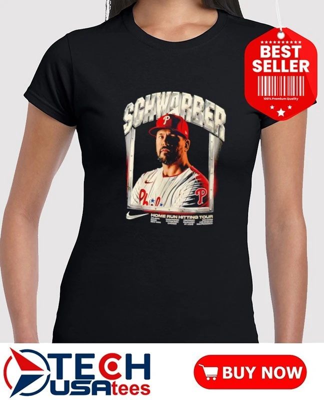 Kyle Schwarber Philadelphia Phillies Home Run Hitting Tour shirt