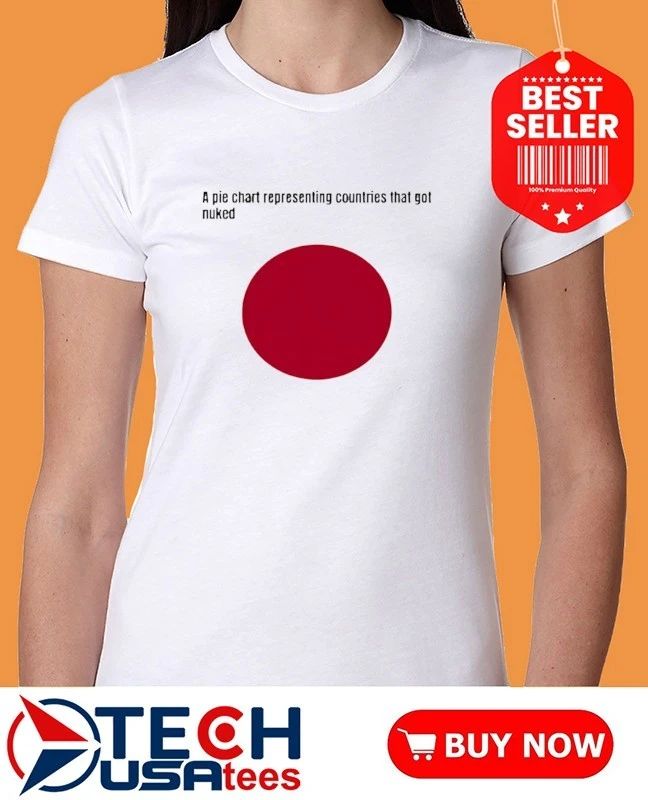 A pie chart representing countries that got nuked Japan shirt