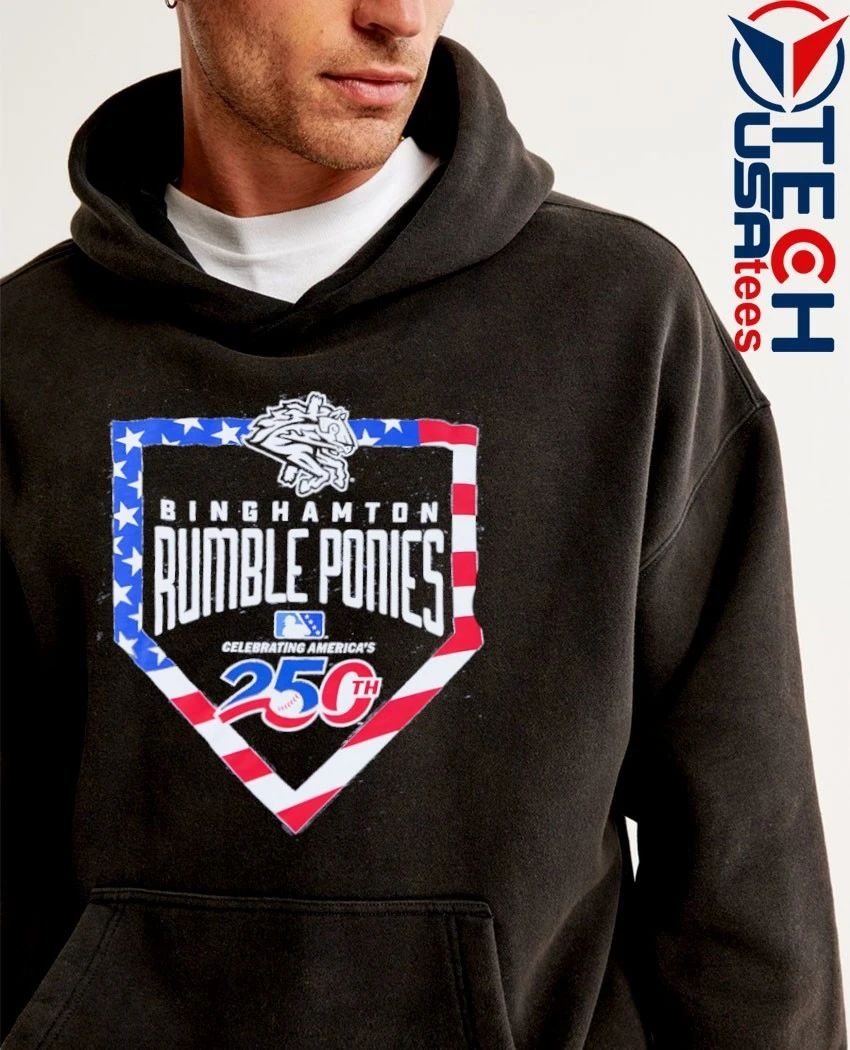 Binghamton Rumble Ponies America’s 250th Anniversary logo shirt