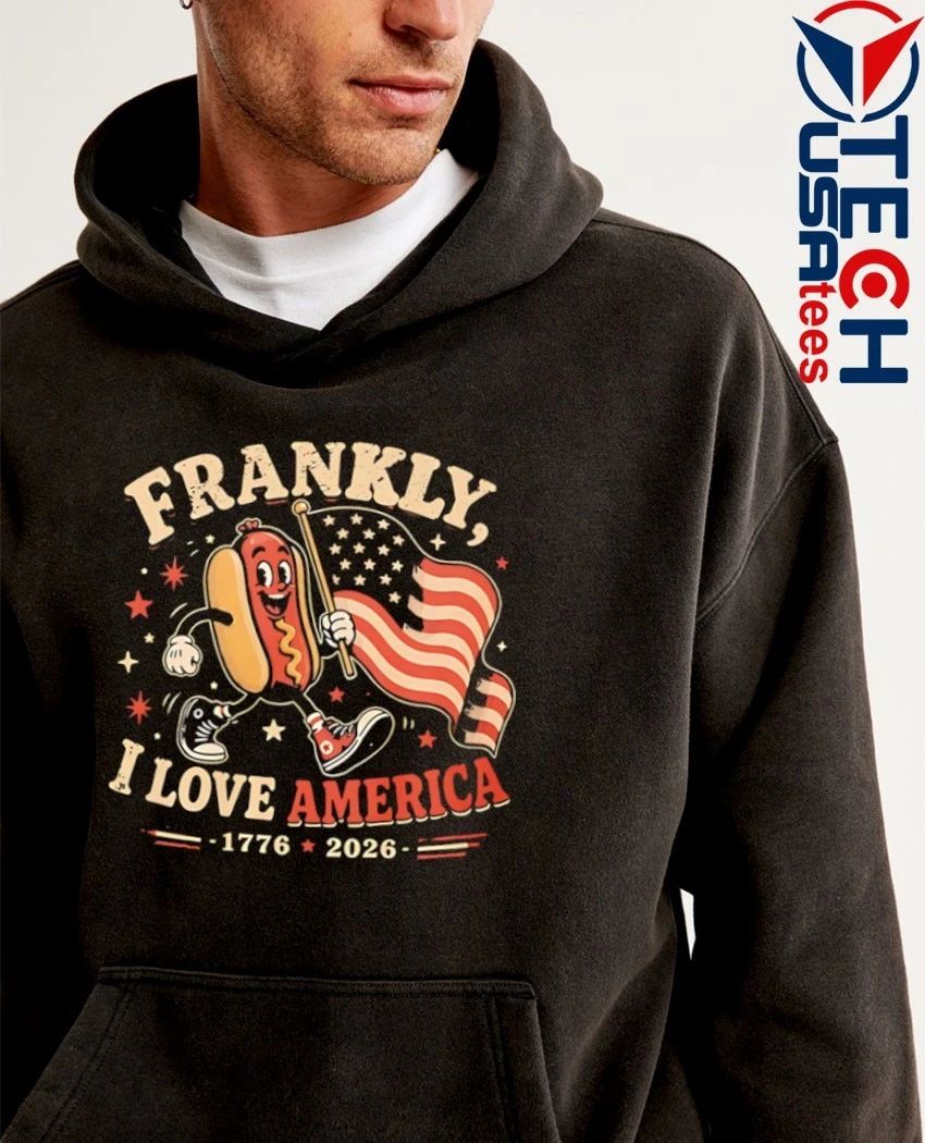 Frankly I love America 1776-2026 4th Of July Hot Dog shirt