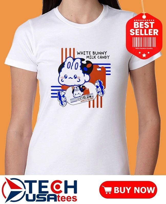 White Bunny milk candy shirt