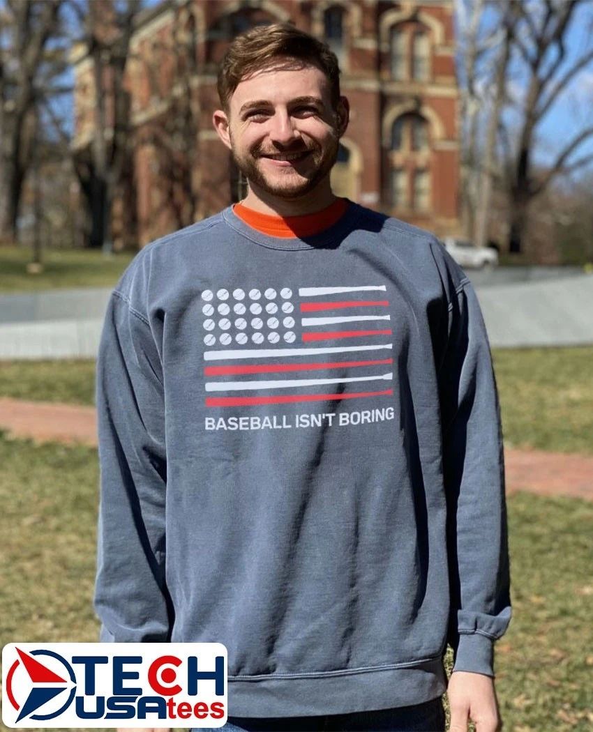 USA Flag Baseball isn’t boring shirt