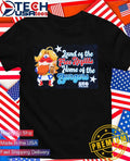Land of the Free Refills Cat Home of the Burgers Celebrate America’s 250th shirt