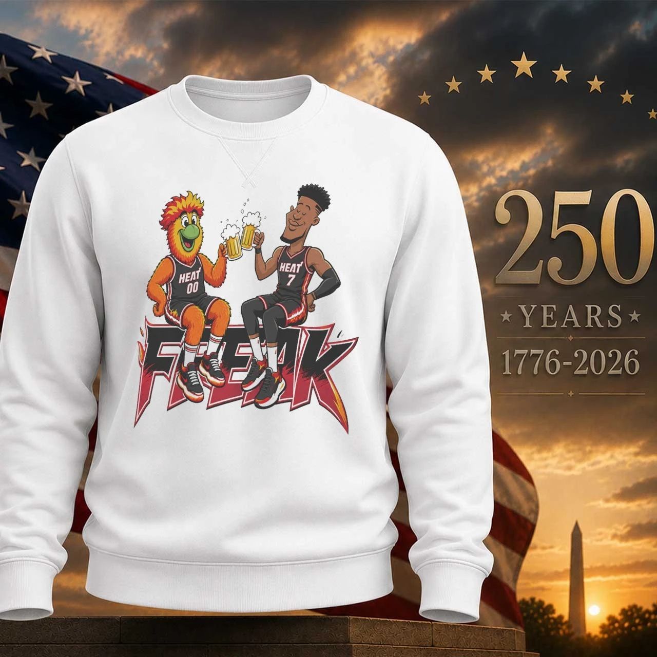 Cheers To The Freak Giannis Miami Heat Burnie Shirt