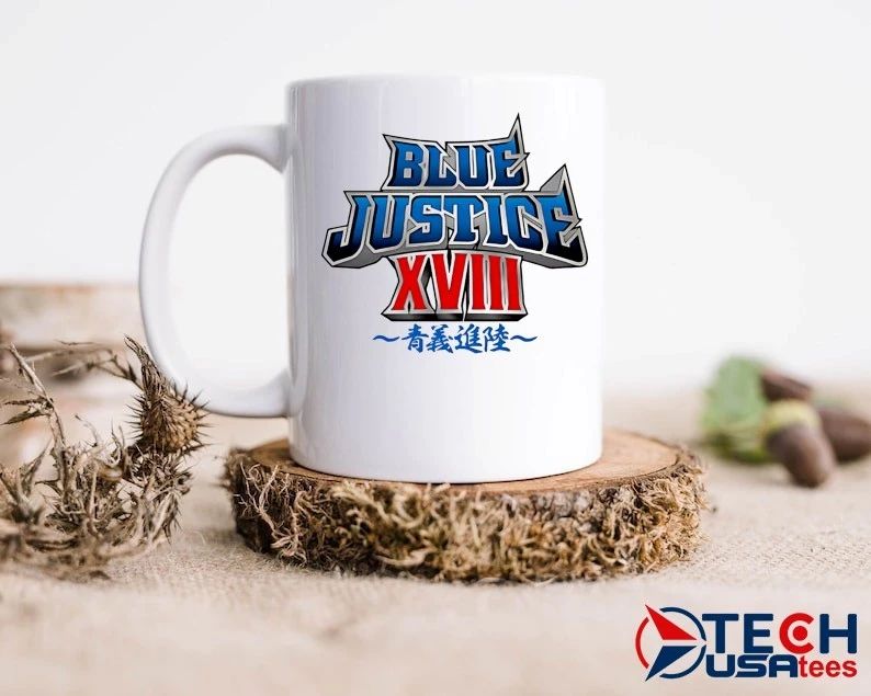 Yuji Nagata’s Blue Justice XVIII logo shirt