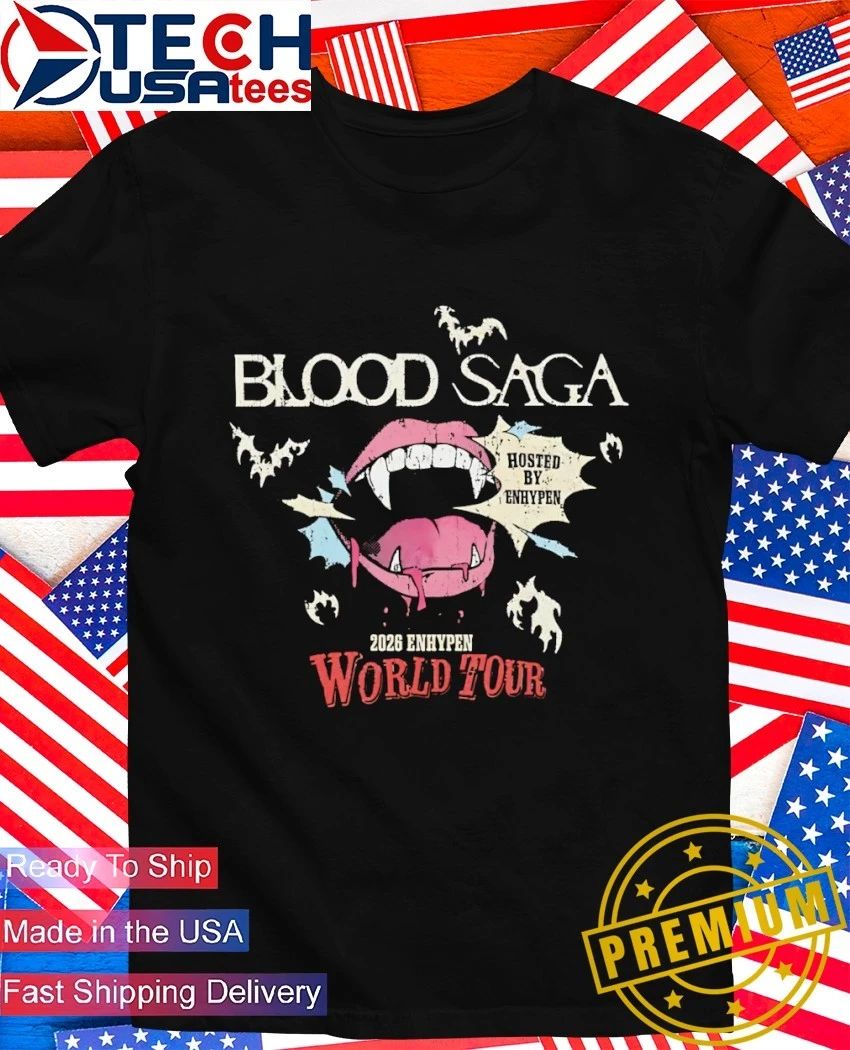 Blood Saga 2026 Enhypen World Tour shirt