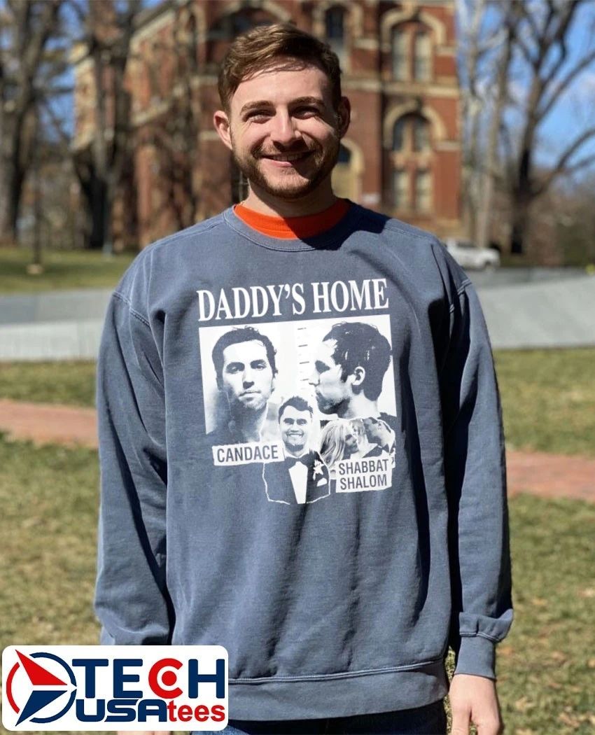 Daddy’s Home Candace Shabbat Shalom mugshot shirt