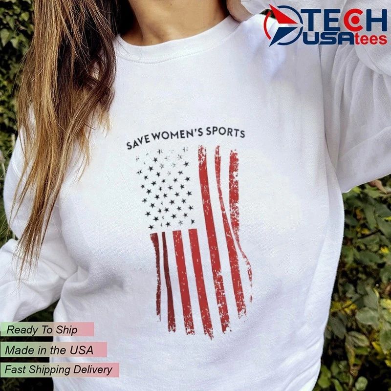 Save Women’s Sports XX-XY Athletics flag shirt