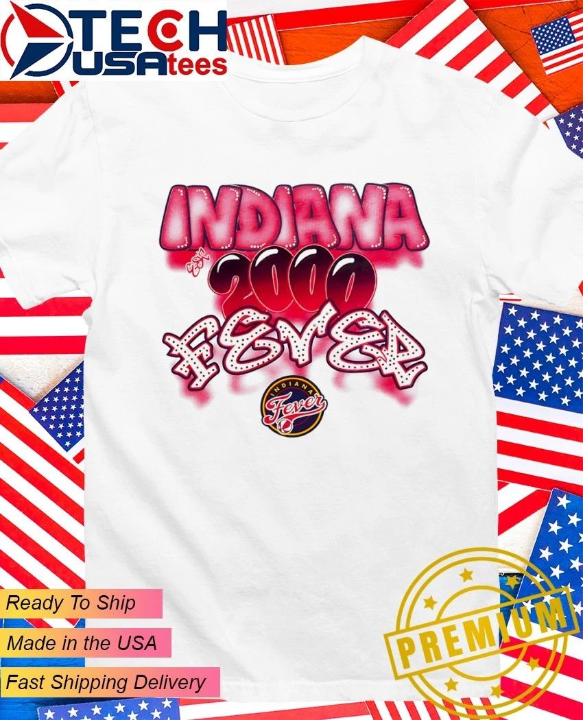 Indiana Fever 2000 live score graffiti bubbles shirt