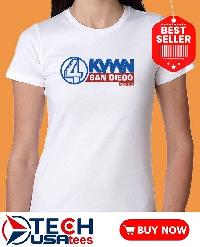 Anchorman KVWN Channel 4 News logo shirt