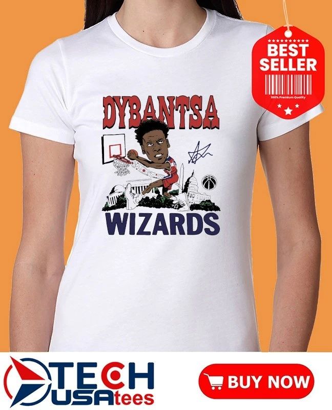 AJ Dybantsa Washington Wizards Rookie caricature signature shirt