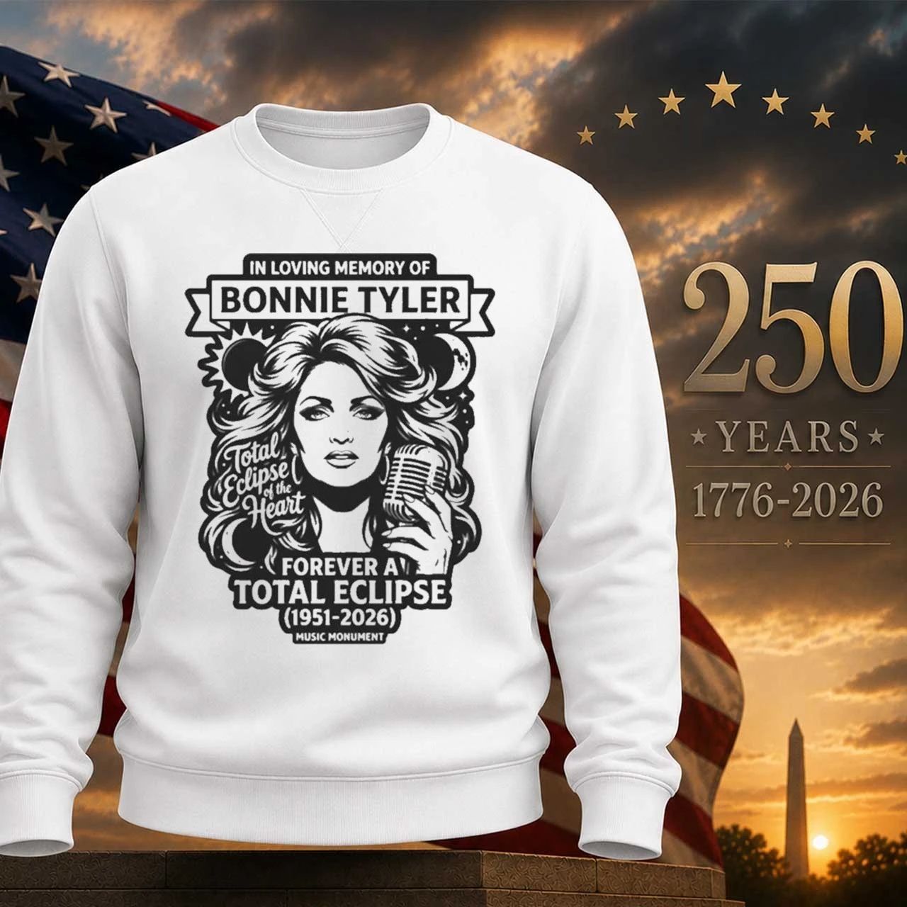 In loving of Bonnie Tyler Total Eclipse Of The Heart Dies At Age 75 Shirt