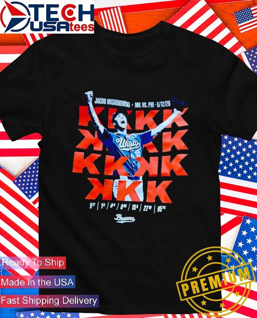 Jacob Misiorowski Milwaukee Brewers Baseball 2026 The Miz’s historic 15-K shirt