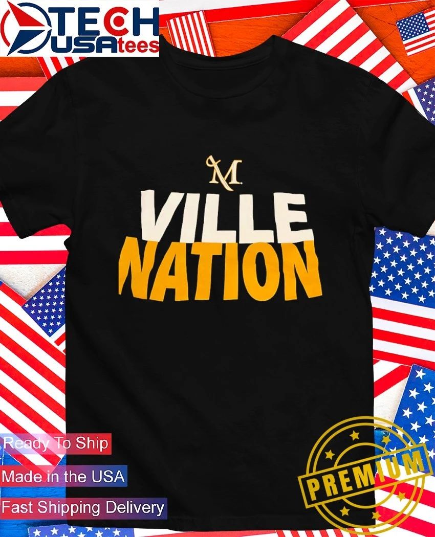 Manhattanville University Ville Nation logo shirt