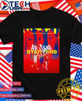 Indiana Fever Kelsey Mitchell Caitlin Clark and Aliyah Boston 2026 WNBA All-Star Starters shirt