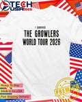 I survived the Growlers World Tour 2026 shirt