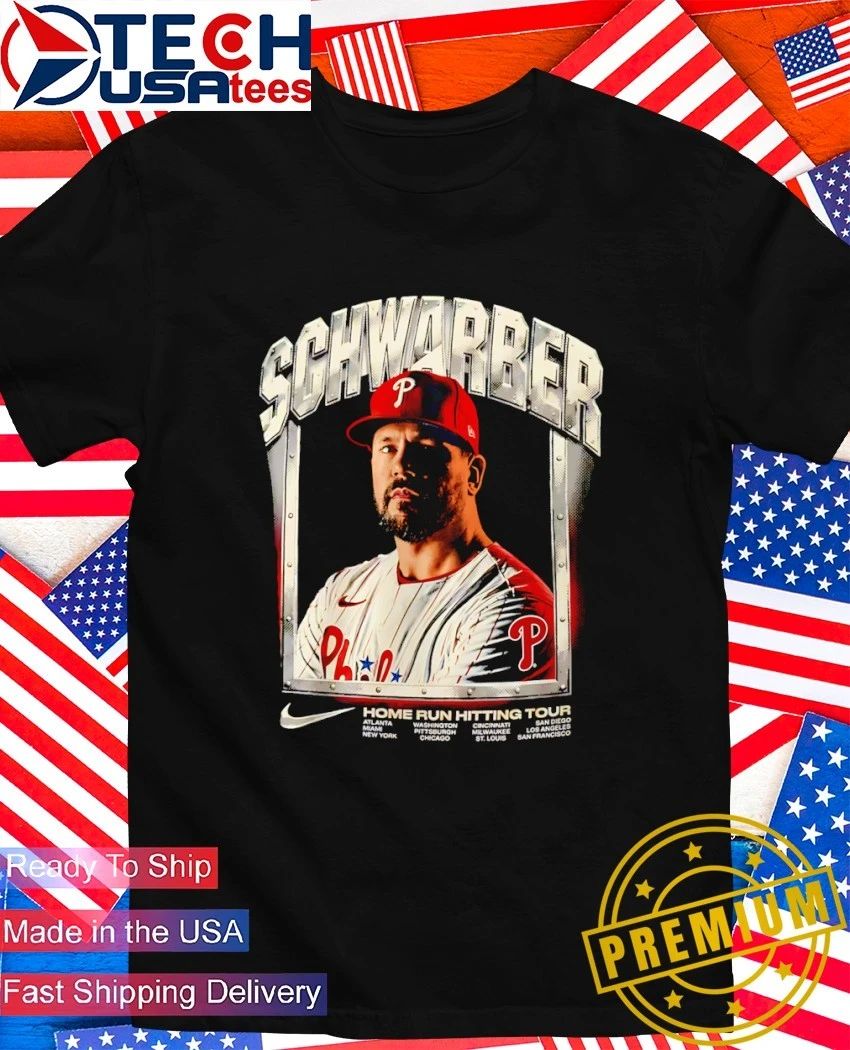 Kyle Schwarber Philadelphia Phillies Home Run Hitting Tour shirt