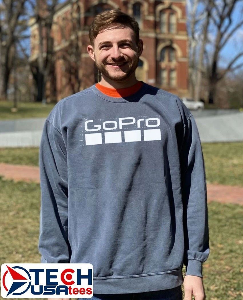GoPro blueprint graphic shirt