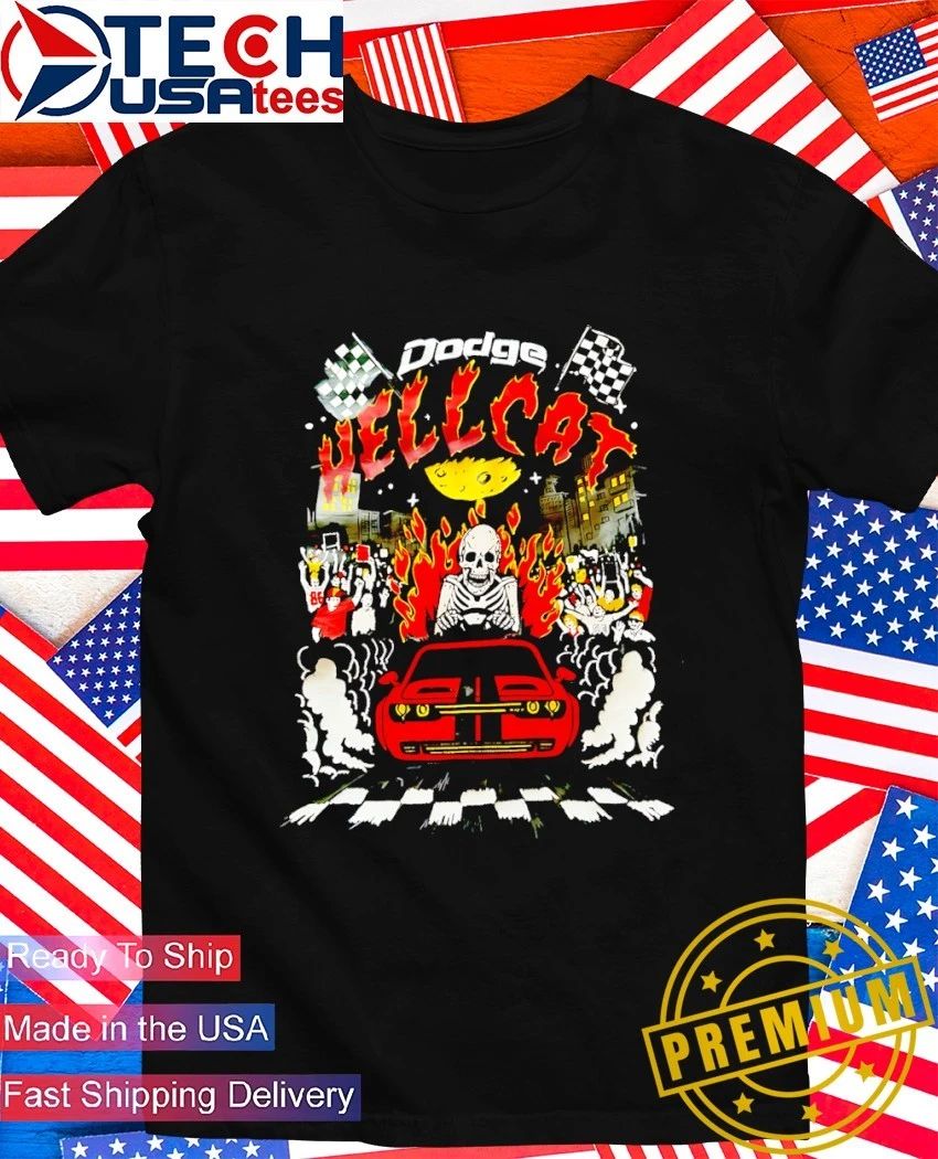 Dodge Hellcat skeleton shirt