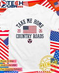 USA Soccer Take Me Home Country Roads 2026 World Cup flag shirt