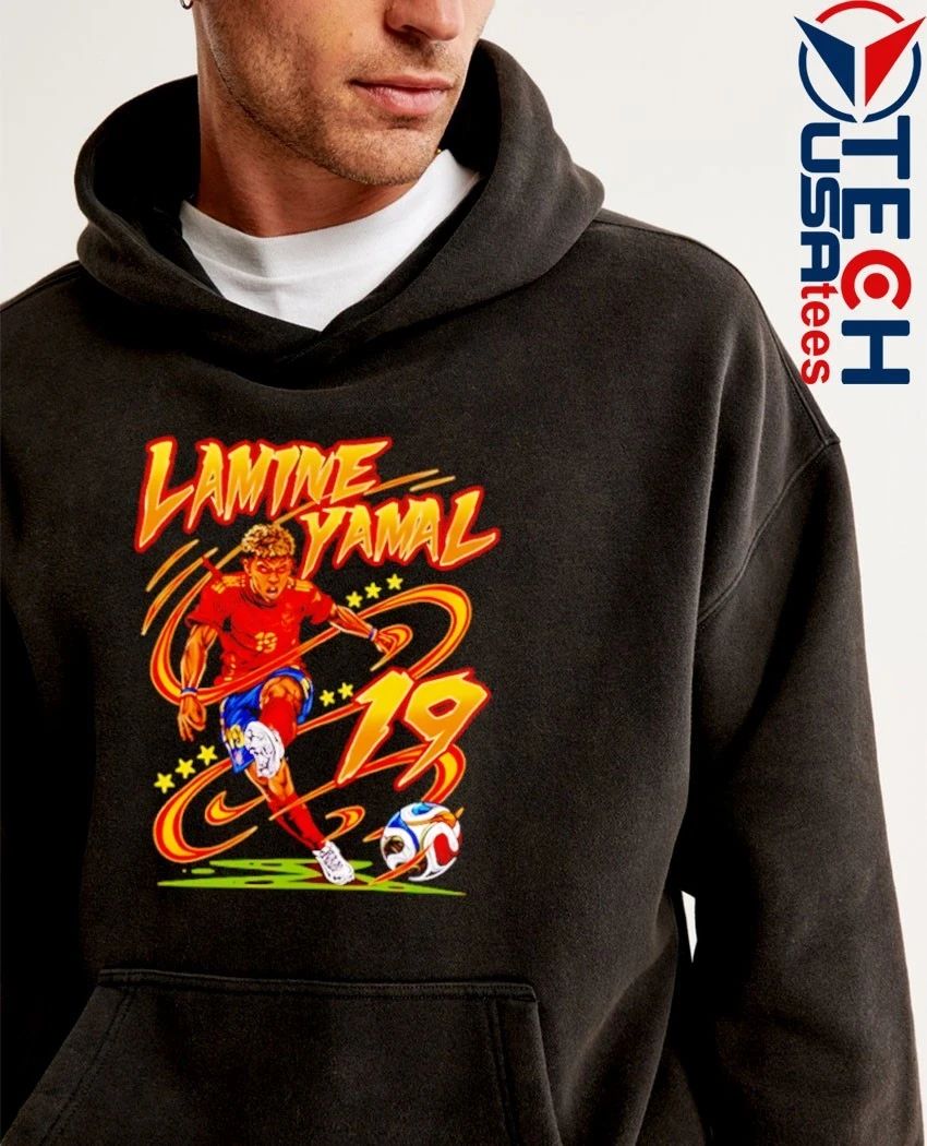 Lamine Yamal No. 19 Spain National Football Team 2026 World Cup shirt