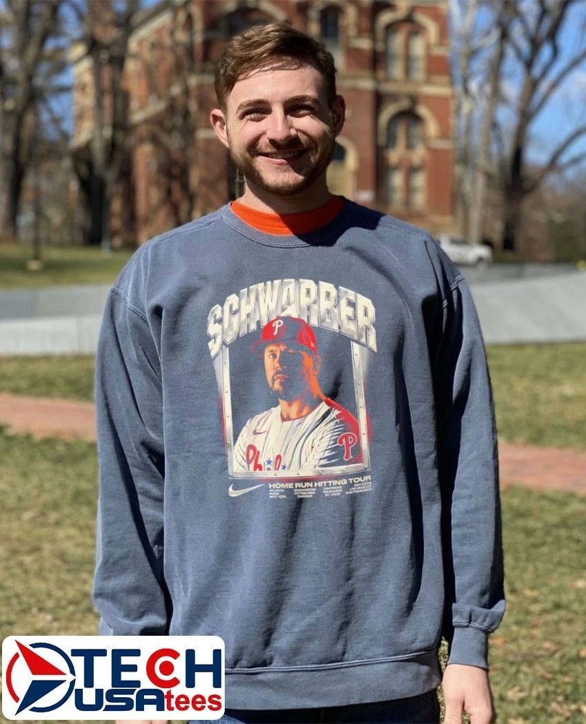 Kyle Schwarber Philadelphia Phillies Home Run Hitting Tour shirt