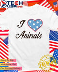 I love animals shirt