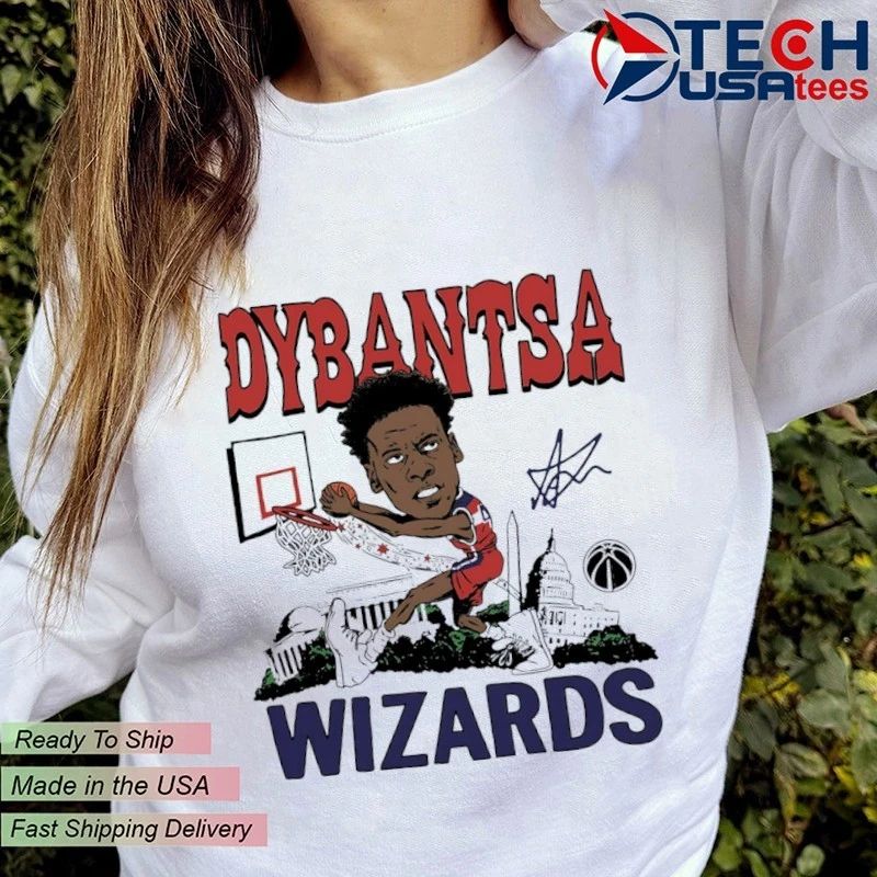 AJ Dybantsa Washington Wizards Rookie caricature signature shirt