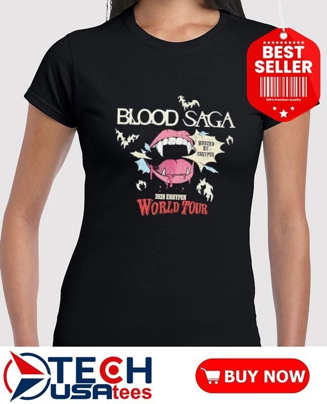 Blood Saga 2026 Enhypen World Tour shirt