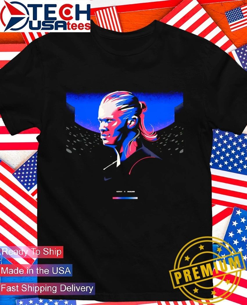 Erling Haaland Norway National Football Team World Cup 2026 portrait shirt