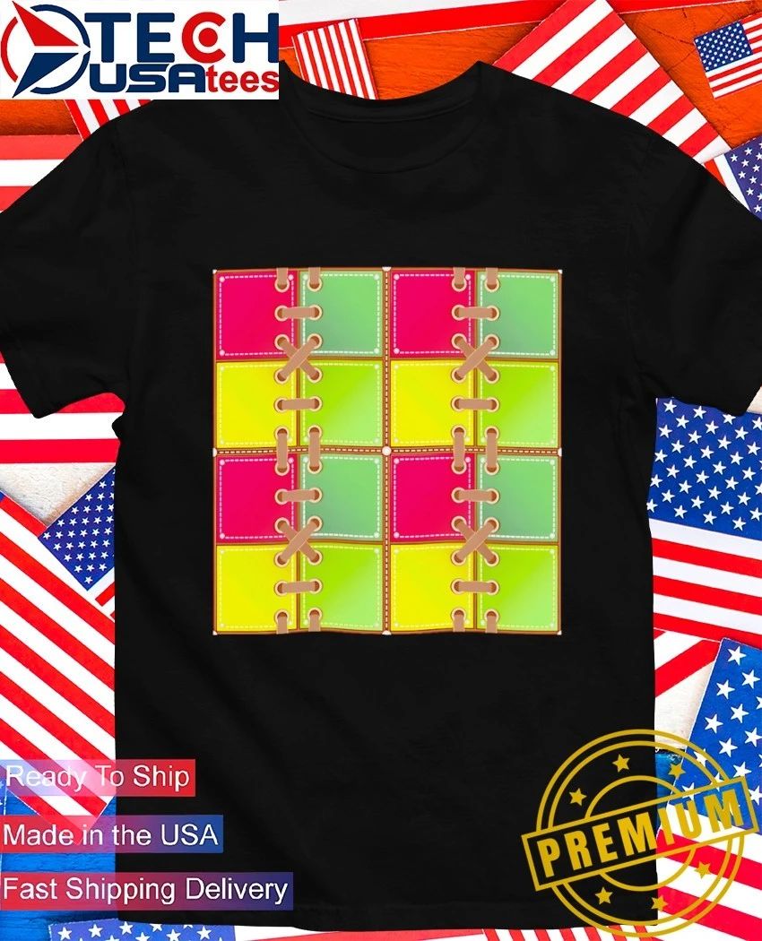 Seamless pattern laces cut shirt