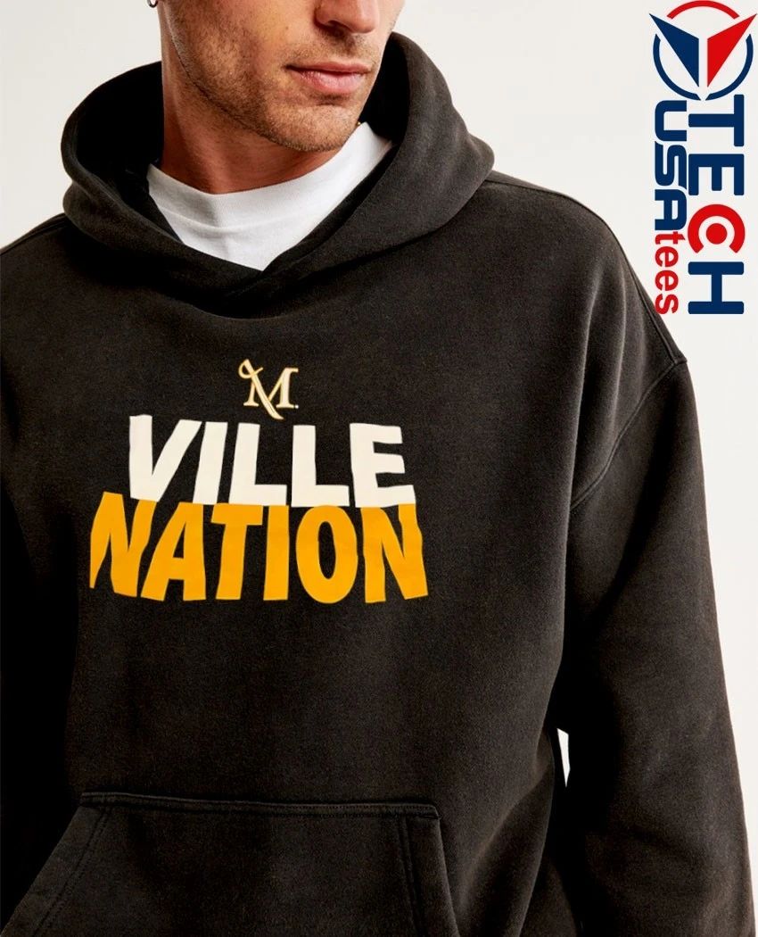 Manhattanville University Ville Nation logo shirt