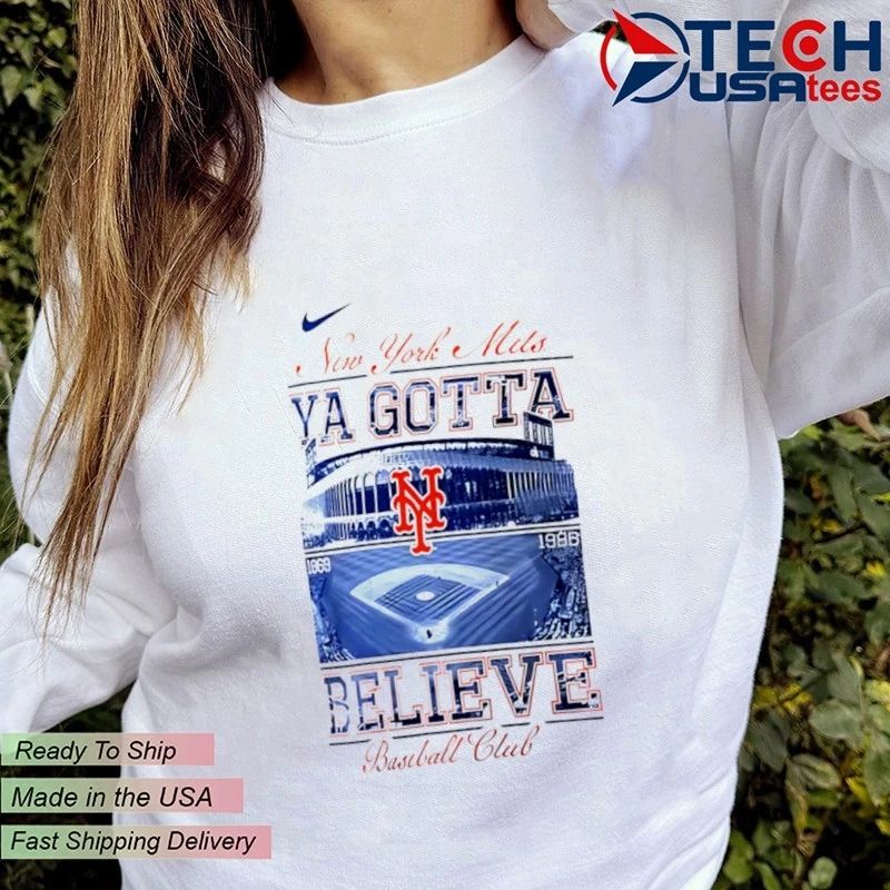 New York Mets Ya Gotta Believe Baseball Club Kings Stadium shirt