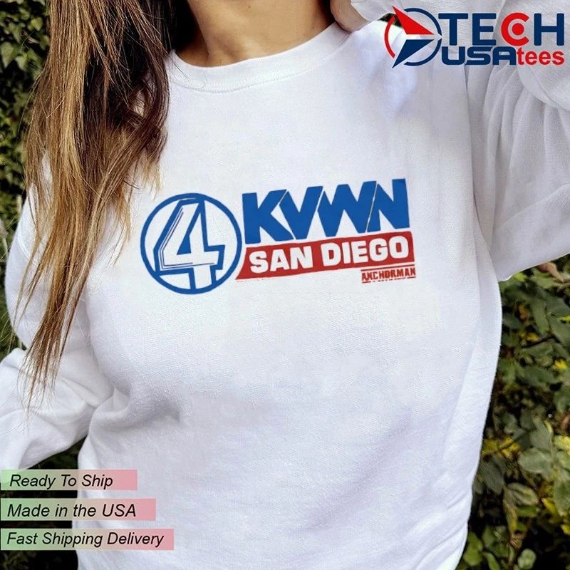 Anchorman KVWN Channel 4 News logo shirt