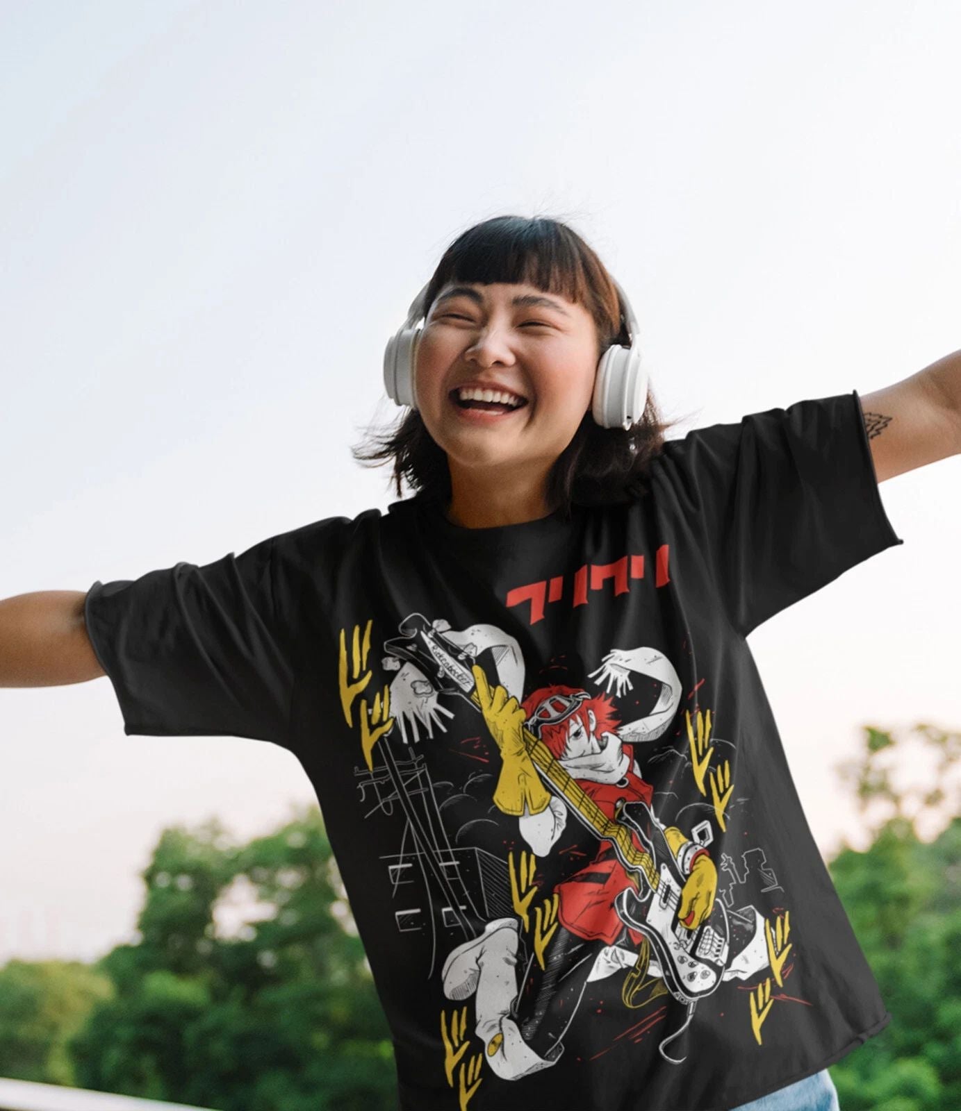 Flcl Haruko Fooly Cooly Anime Haruko Haruhara Gainax Tee (1)