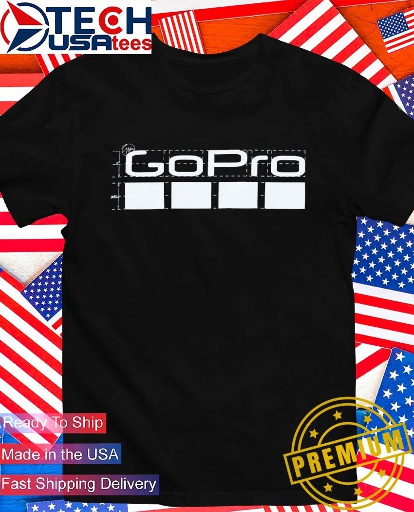 GoPro blueprint graphic shirt