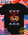 Rainbow Rising Christmas ugly shirt