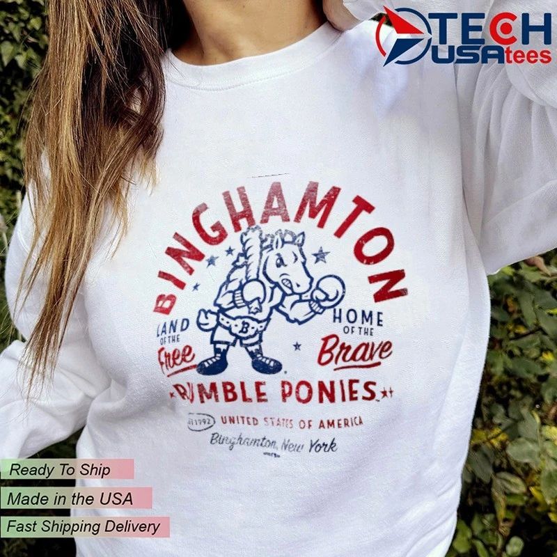 Binghamton Rumble Ponies 4th of July America’s 250th Home of the Brave shirt