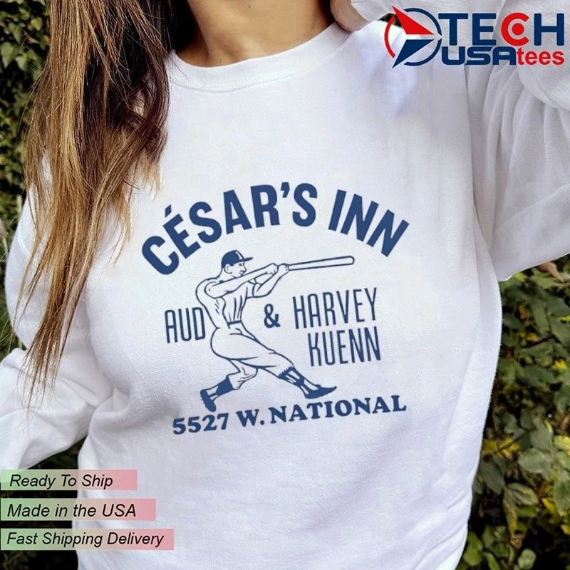 Harvey’s Wallbangers Milwaukee Brewers Cesar’s Inn Rud Harvey Kuenn shirt
