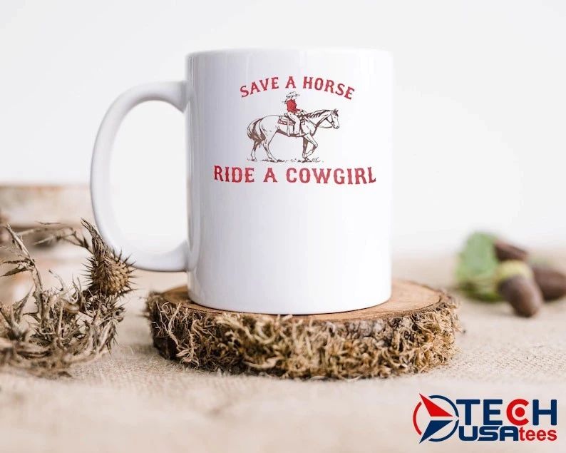 Save a horse ride a cowgirl T-shirt