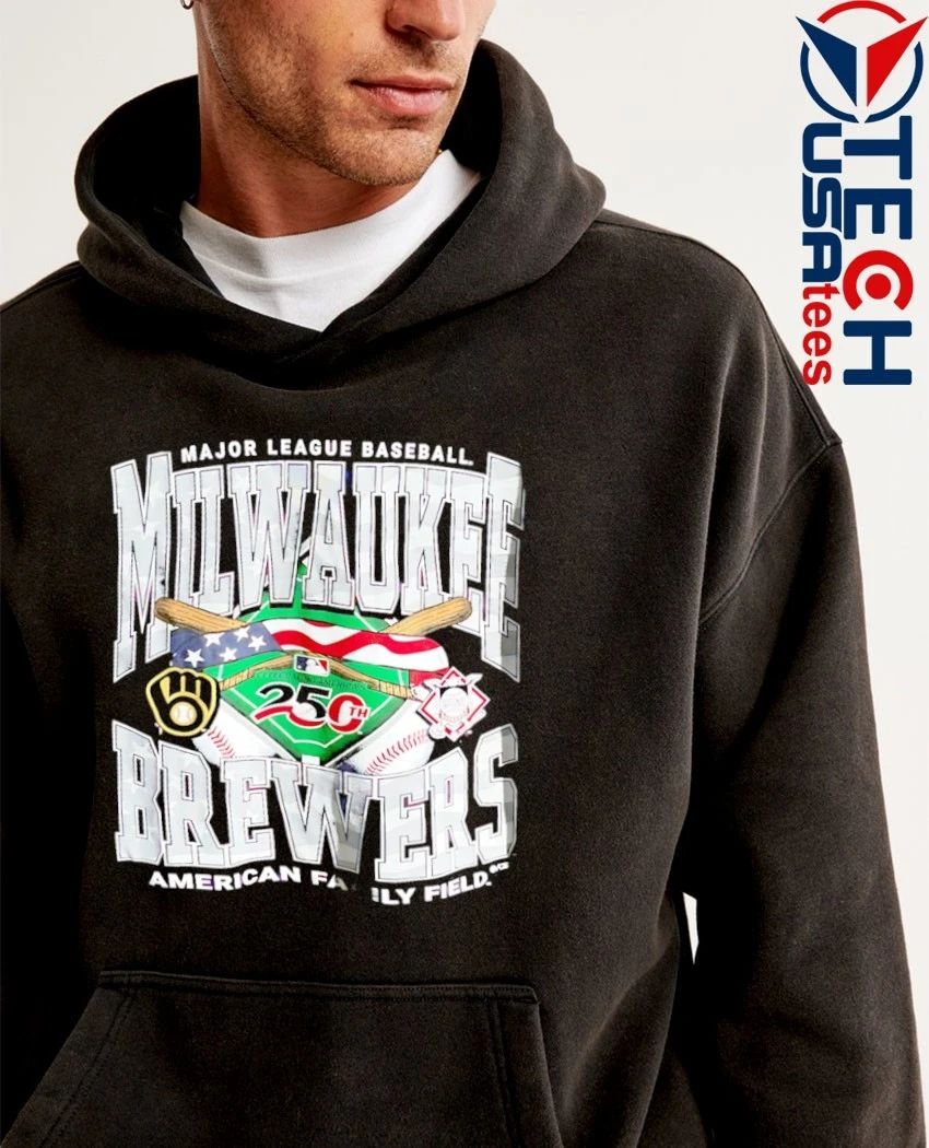 Milwaukee Brewers Commemorative 250th America Family Field shirt