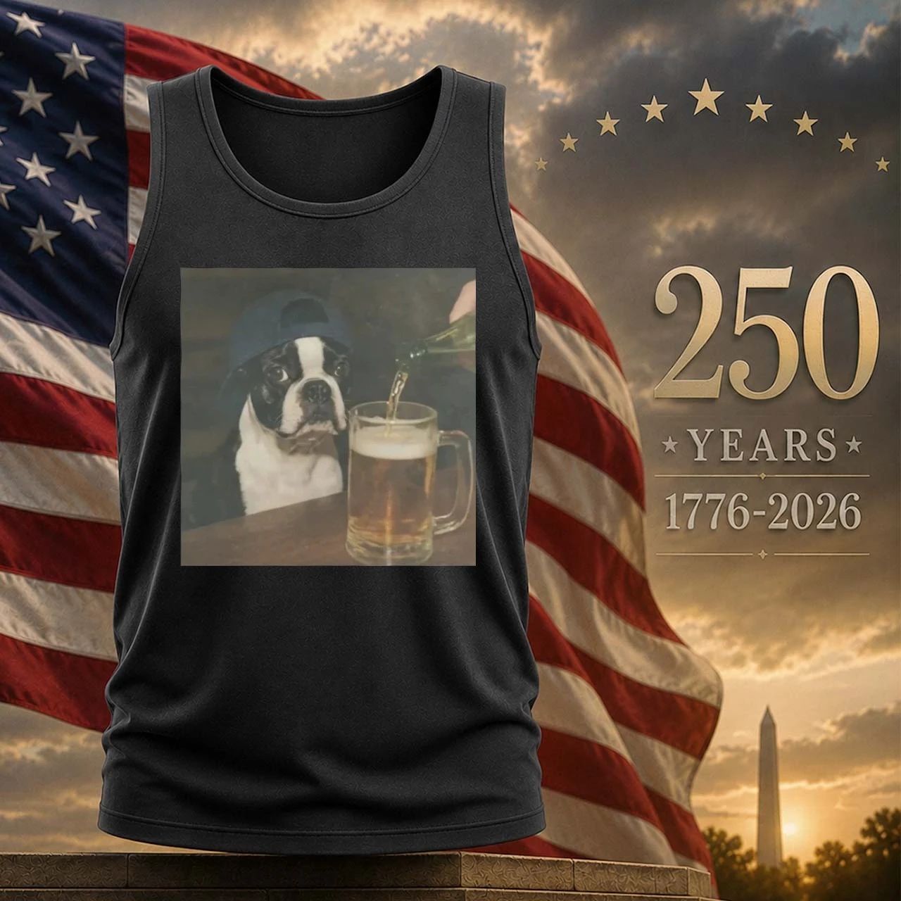Dylan Crews Boston Terrier Drinking Beer Shirt